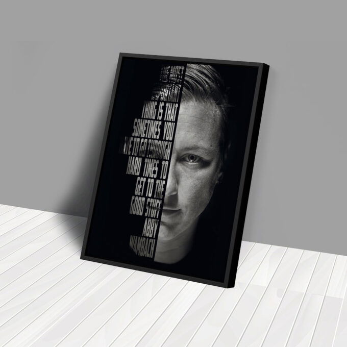 Abby Wambach Poster Quote Soccer Canvas Unique Design Wall Art Print Hand Made Ready to Hang Custom Design