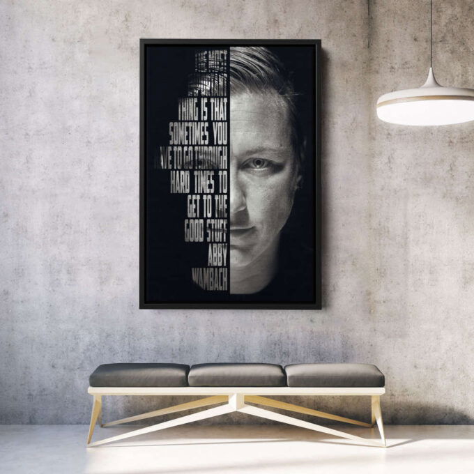 Abby Wambach Poster Quote Soccer Canvas Unique Design Wall Art Print Hand Made Ready to Hang Custom Design