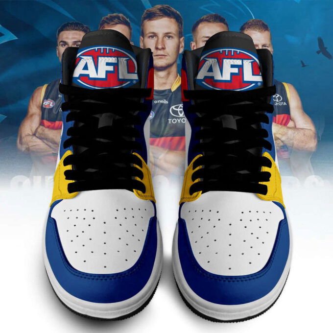 Adelaide Crows AFL Personalized Air Jordan 1 Sneakers High Top For Fans