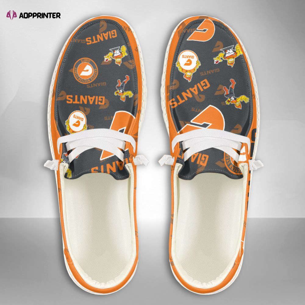 AFL Greater Western Sydney Giants Hey Dude Shoes Wally Lace Up Loafers Moccasin Slippers AFL Greater Western Sydney Giants Hey Dude Shoes Wally Lace Up Loafers Moccasin Slippers