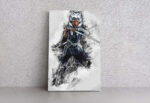 Ahsoka Tano The Clone Wars Star Wars Hero Canvas Unique Design Wall Art Print Hand Made Ready to Hang Custom Design