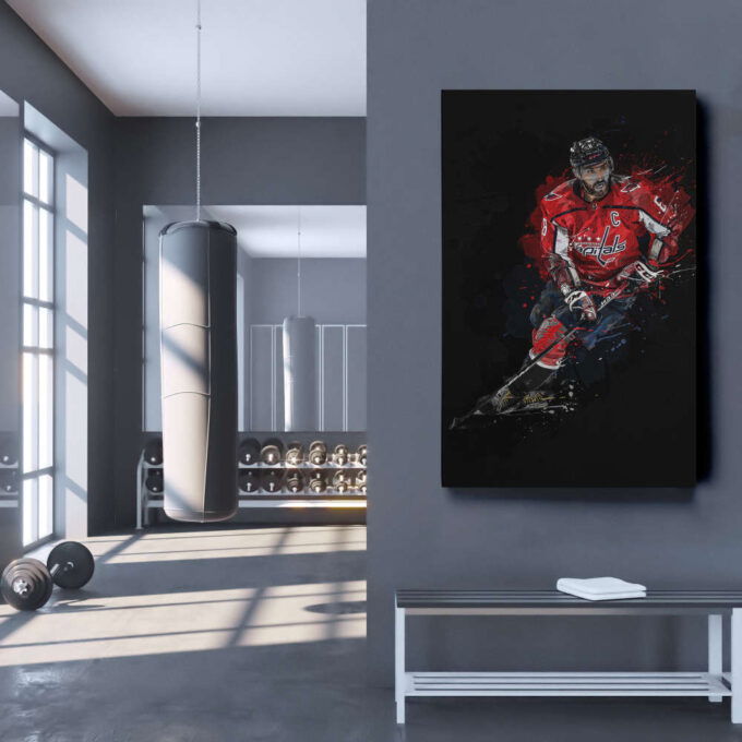 Alexander Ovechkin Art Washington Capitals NHL Wall Art Home Decor Hand Made Poster Canvas Print
