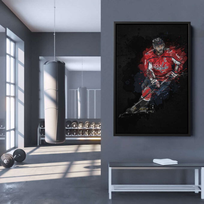 Alexander Ovechkin Art Washington Capitals NHL Wall Art Home Decor Hand Made Poster Canvas Print