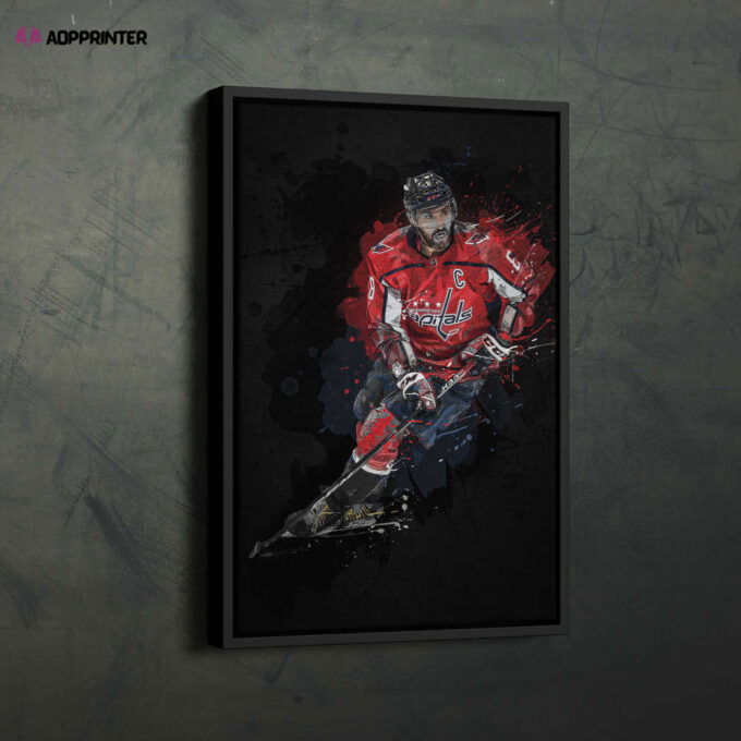 Alexander Ovechkin Art Washington Capitals NHL Wall Art Home Decor Hand Made Poster Canvas Print