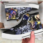 All Might High Top Shoes Custom My Hero Academia Anime For Fans All Might High Top Shoes Custom My Hero Academia Anime For Fans