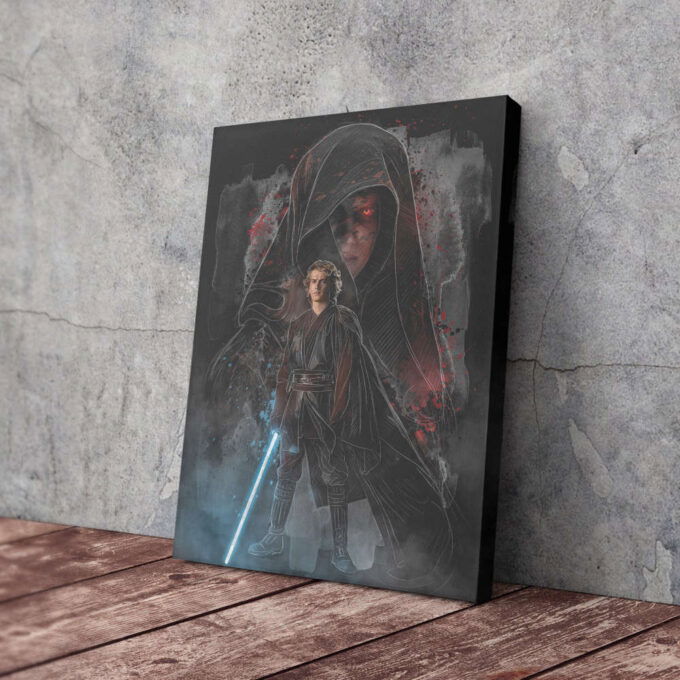 Anakin Skywalker Poster Star Wars Art Canvas Wall Art Print Home Decor Framed Poster Gift for Kids