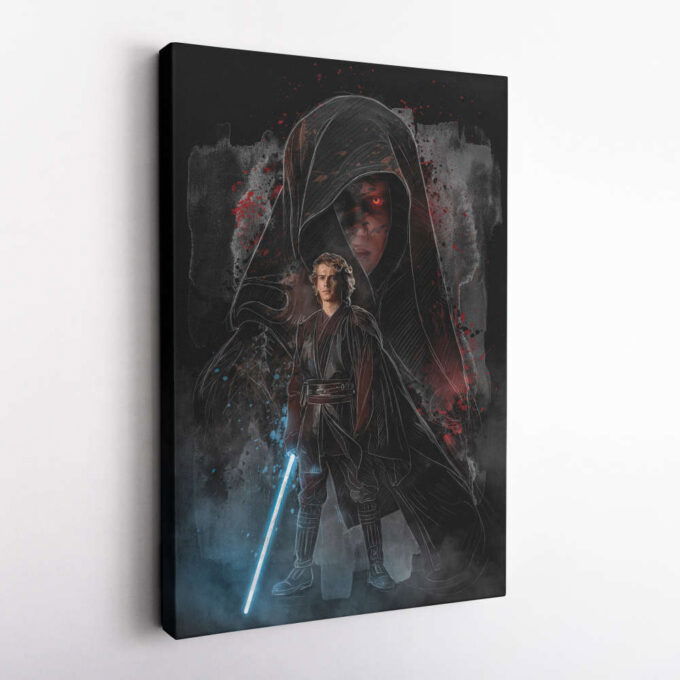 Anakin Skywalker Poster Star Wars Art Canvas Wall Art Print Home Decor Framed Poster Gift for Kids