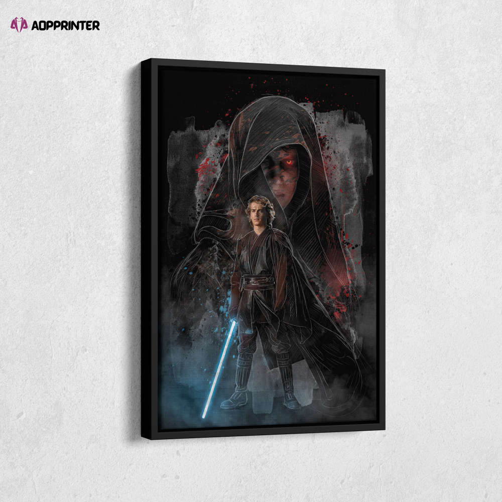 Anakin Skywalker Poster Star Wars Art Canvas Wall Art Print Home Decor Framed Poster Gift for Kids Anakin Skywalker Poster Star Wars Art Canvas Wall Art Print Home Decor Framed Poster Gift for Kids
