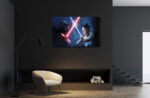 Anakin vs Rey Poster Skywalker Starwars Canvas Unique Design Wall Art Print Hand Made Ready to Hang Custom Design