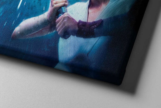 Anakin vs Rey Poster Skywalker Starwars Canvas Unique Design Wall Art Print Hand Made Ready to Hang Custom Design