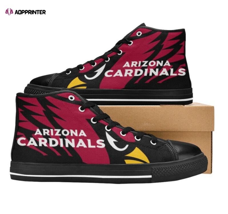 Arizona Cardinals NFL Football Custom Canvas High Top Shoes Arizona Cardinals NFL Football Custom Canvas High Top Shoes