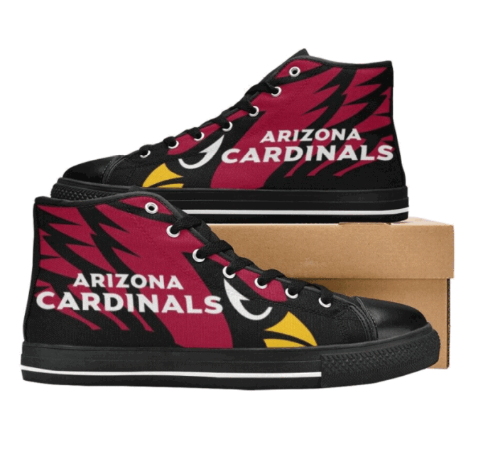 Arizona Cardinals NFL Football Custom Canvas High Top Shoes