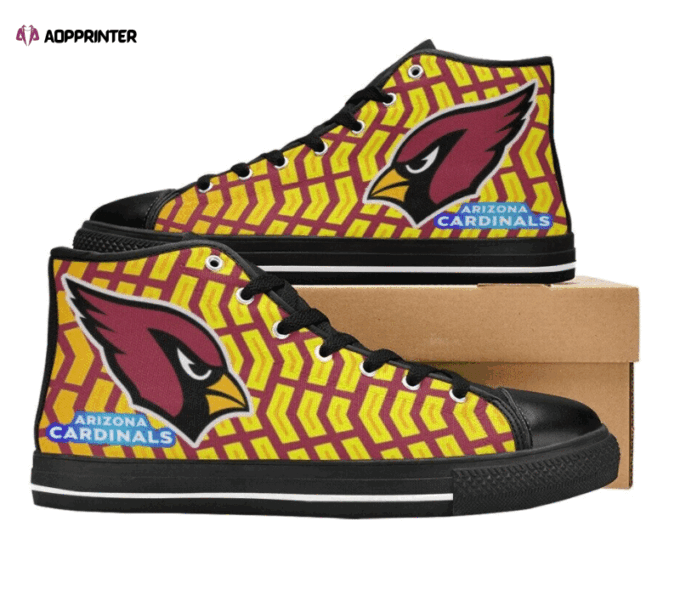Arizona Cardinals NFL Football Custom Canvas High Top Shoes