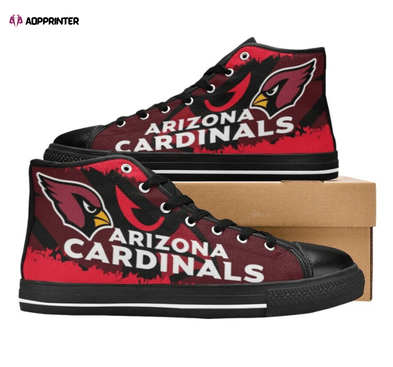 Arizona Cardinals NFL Football Custom Canvas High Top Shoes HT1166 Arizona Cardinals NFL Football Custom Canvas High Top Shoes HT1166