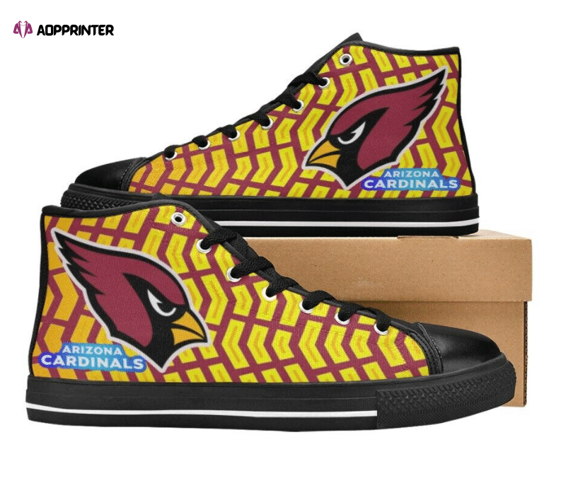 Arizona Cardinals NFL Football Custom Canvas High Top Shoes Arizona Cardinals NFL Football Custom Canvas High Top Shoes