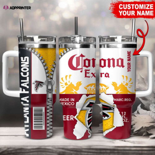 Cart 3 Atlanta Falcons NFL Corona Extra Personalized Stanley Tumbler 40Oz