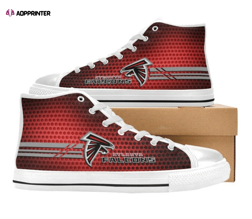 Atlanta Falcons NFL Football Custom Canvas High Top Shoes Atlanta Falcons NFL Football Custom Canvas High Top Shoes