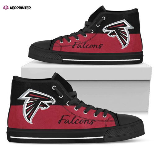 Cart 1 Atlanta Falcons NFL Football Custom Canvas High Top Shoes