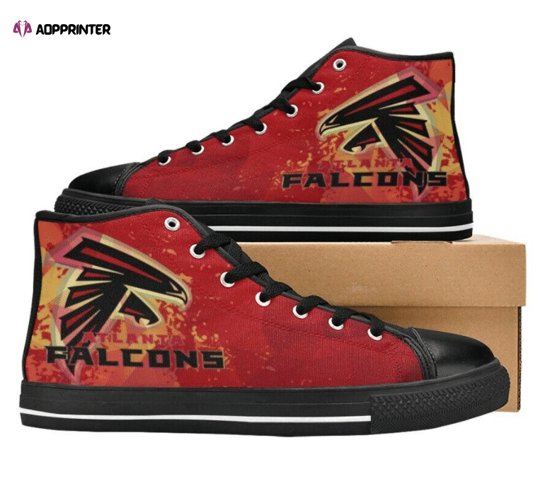 Atlanta Falcons NFL Football Custom Canvas High Top Shoes Atlanta Falcons NFL Football Custom Canvas High Top Shoes