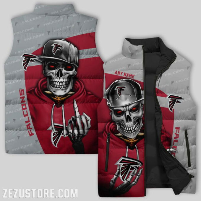Atlanta Falcons Sleeveless Puffer Jacket Custom For Fans Gifts