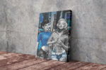 Audrey Hepburn and Marilyn Monroe color Canvas Unique Design Wall Art Print Hand Made Ready to Hang Custom Design
