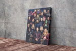 Avengers Characters Poster Marvel Comics Canvas Unique Design Wall Art Print Hand Made Ready to Hang Custom Design