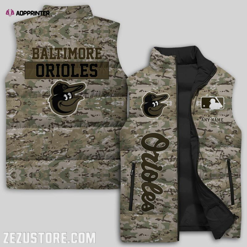 Baltimore Orioles MLB Sleeveless Puffer Jacket Custom For Fans Gifts Baltimore Orioles MLB Sleeveless Puffer Jacket Custom For Fans Gifts