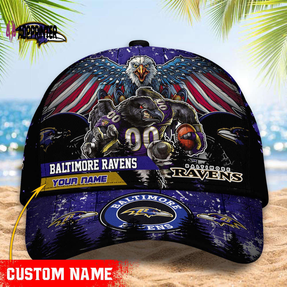 Baltimore Ravens NFL Classic CAP Hats For Fans Custom Baltimore Ravens NFL Classic CAP Hats For Fans Custom