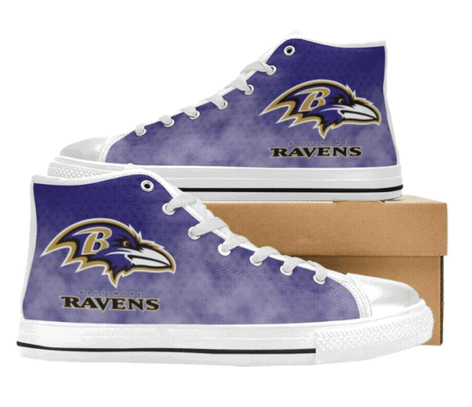 Baltimore Ravens NFL Football Custom Canvas High Top Shoes HT1165