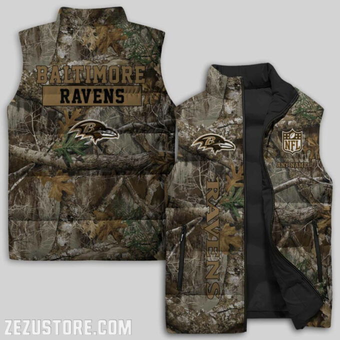 Baltimore Ravens NFL Sleeveless Puffer Jacket Custom For Fans Gifts