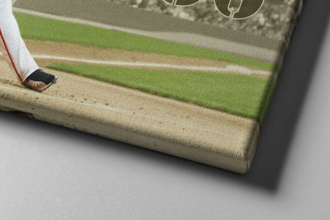 Barry Bonds Poster San Francisco Giatns Legend Baseball Canvas Unique Design Wall Art Print Hand Made Ready to Hang Custom Design