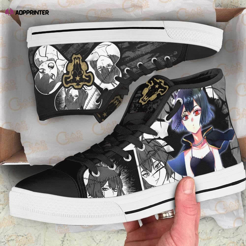 Black Bull Secre Swallowtail High Top Shoes Custom Black Clover Anime For Fans Black Bull Secre Swallowtail High Top Shoes Custom Black Clover Anime For Fans