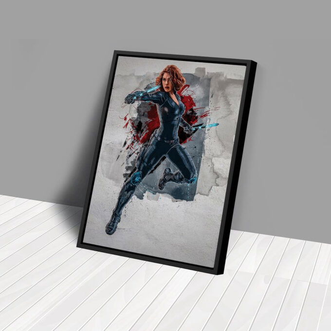 Black Widow Poster Marvel Comics Framed Wall Art Home Decor Canvas Print Artwork