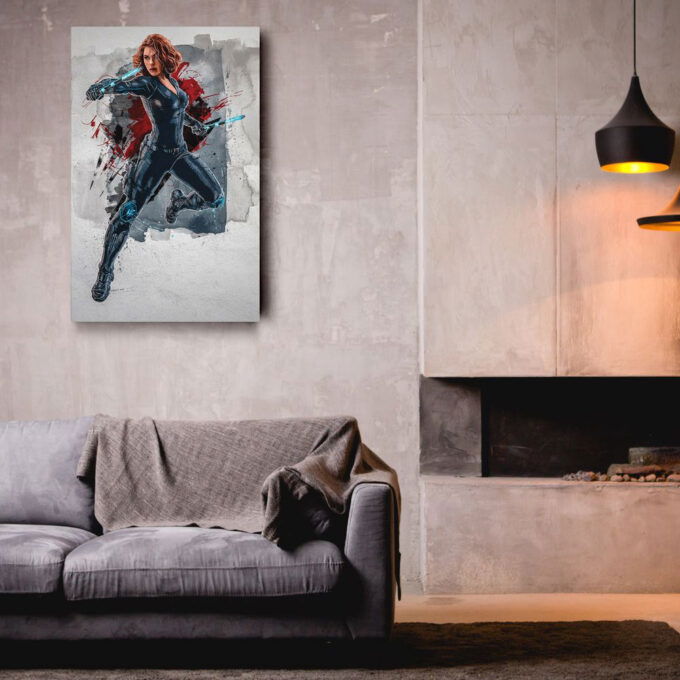 Black Widow Poster Marvel Comics Framed Wall Art Home Decor Canvas Print Artwork