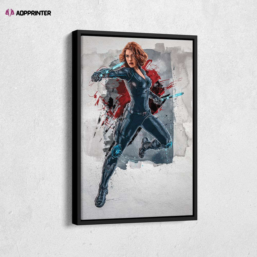 Black Widow Poster Marvel Comics Framed Wall Art Home Decor Canvas Print Artwork Black Widow Poster Marvel Comics Framed Wall Art Home Decor Canvas Print Artwork