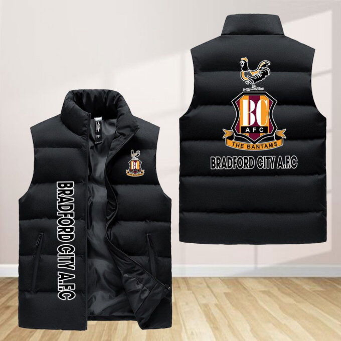 Bradford City Sleeveless Puffer Jacket Custom For Fans Gifts