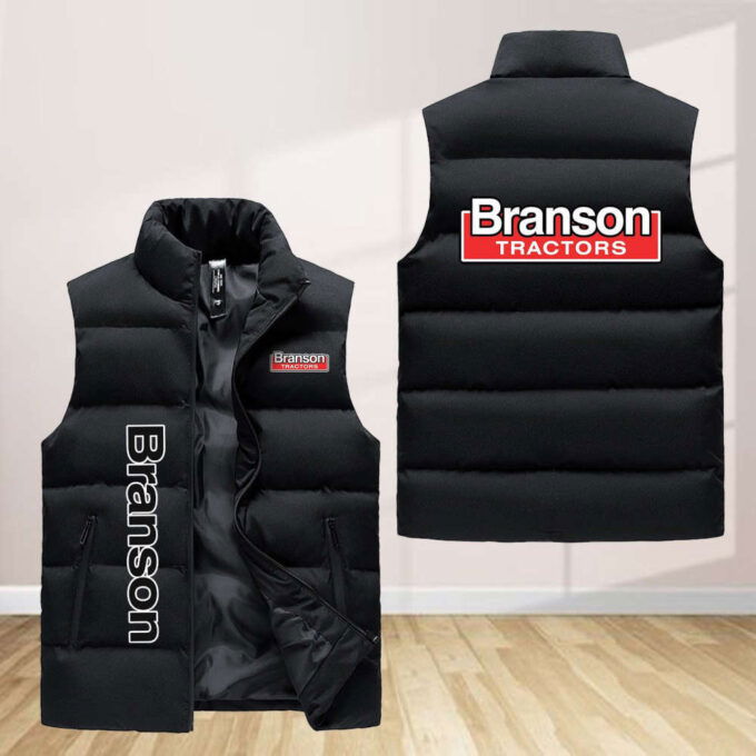 Branson Tractors Sleeveless Puffer Jacket Custom For Fans Gifts