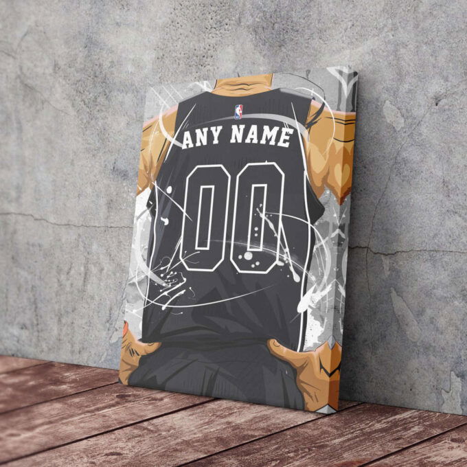 Brooklyn Nets Jersey NBA Personalized Jersey Custom Name and Number Canvas Wall Art  Print Home Decor Framed Poster Man Cave Gift