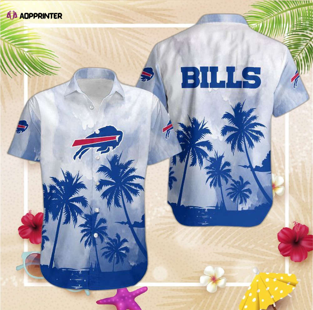Buffalo Bills Coconut Trees NFL Gift For Fan Hawaiian Buffalo Bills Coconut Trees NFL Gift For Fan Hawaiian