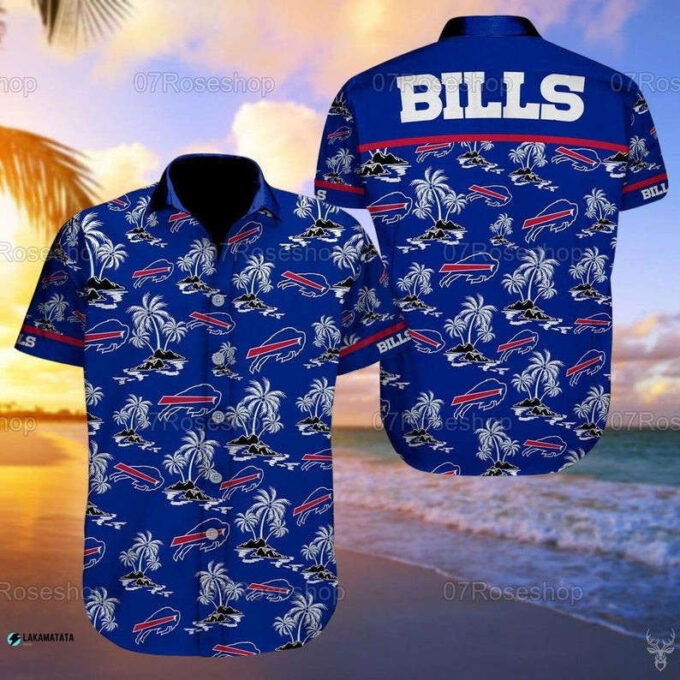 Buffalo Bills Football Sports Logo Hawaiian Shirt Set for Men Women Kids