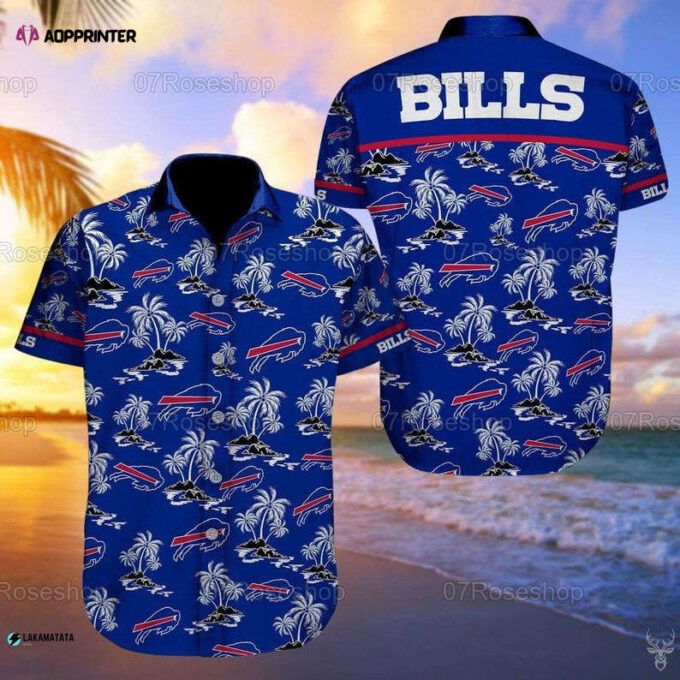 Buffalo Bills Football Sports Logo Hawaiian Shirt Set for Men Women Kids