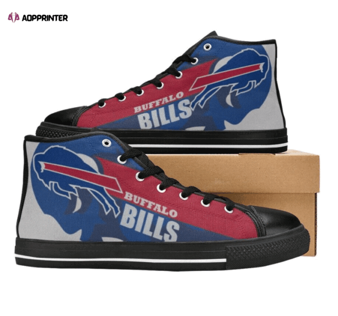 Buffalo Bills NFL Football Custom Canvas High Top Shoes