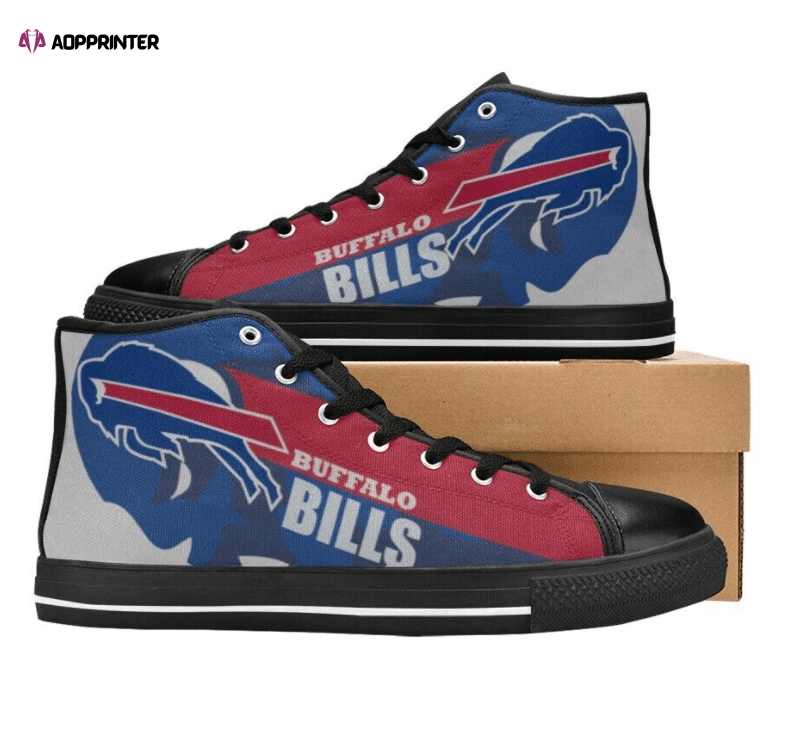 Buffalo Bills NFL Football Custom Canvas High Top Shoes Buffalo Bills NFL Football Custom Canvas High Top Shoes