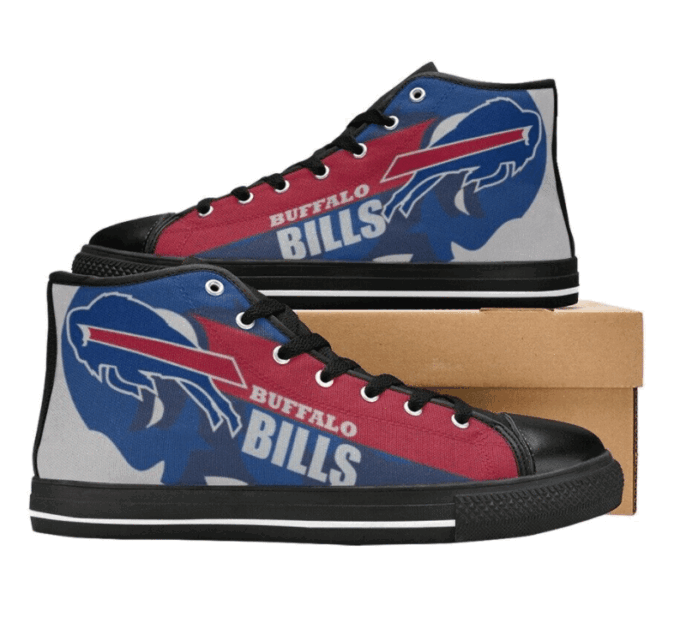 Buffalo Bills NFL Football Custom Canvas High Top Shoes
