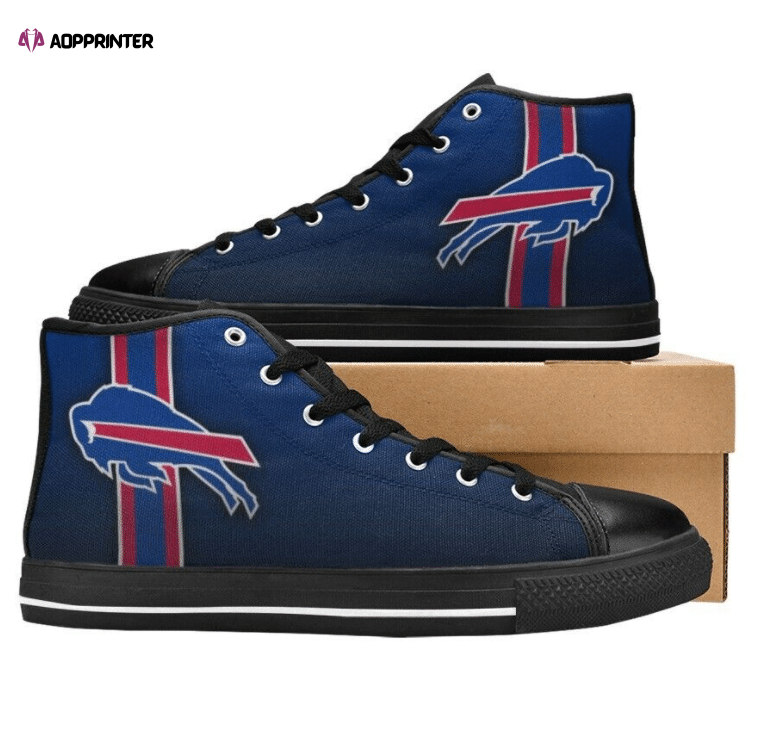 Buffalo Bills NFL Football Custom Canvas High Top Shoes Buffalo Bills NFL Football Custom Canvas High Top Shoes