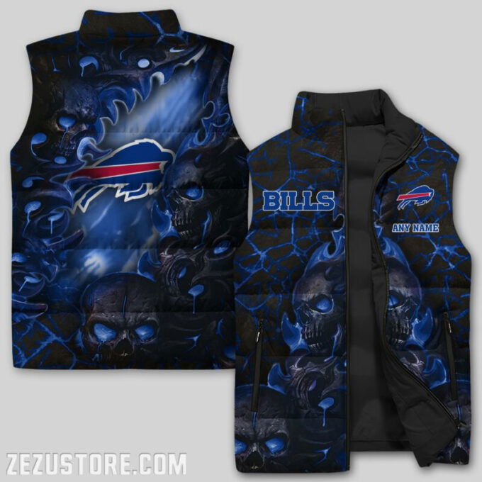 Buffalo Bills NFL Sleeveless Puffer Jacket Custom For Fans Gifts