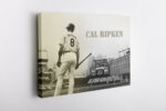 Cal Ripken Poster Retro Baltimore Orioles Baseball Canvas Unique Design Wall Art Print Hand Made Ready to Hang Custom Design