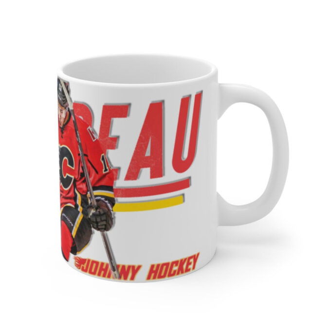 Calgary Johnny Hockey CGY ART Mug 11oz Gift For Fans Gift For Fans