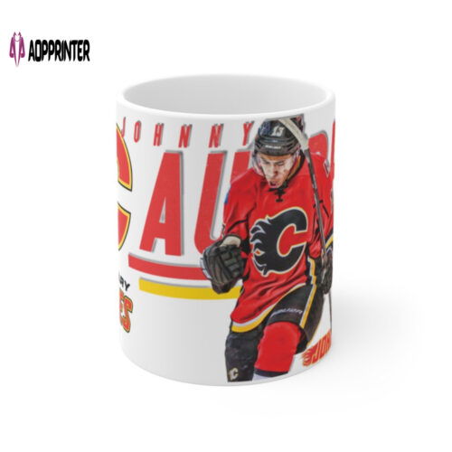 Cart 6 Calgary Johnny Hockey CGY ART Mug 11oz Gift For Fans Gift For Fans