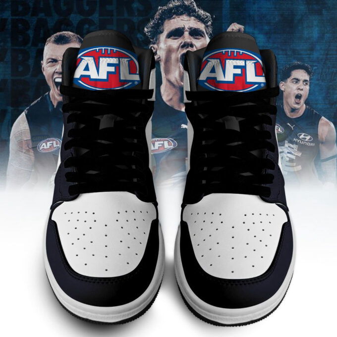 Carlton Blues AFL Personalized Air Jordan 1 Sneakers High Top For Fans